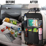 car seat back organizer with anti-kick mat, view 5 - MRSLM