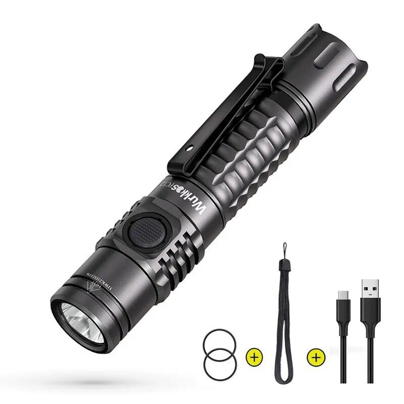 rechargeable LED flashlight, view 8 - MRSLM