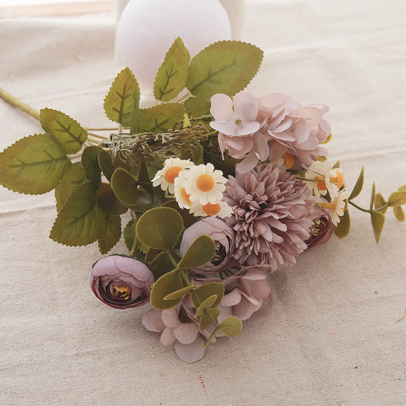 artificial silk rose bouquet, view 4 - MRSLM