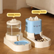 automatic pet water feeder and food container, view 2 - MRSLM