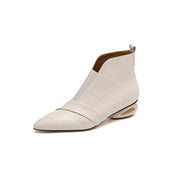 leather wedge boots, view 2 - MRSLM