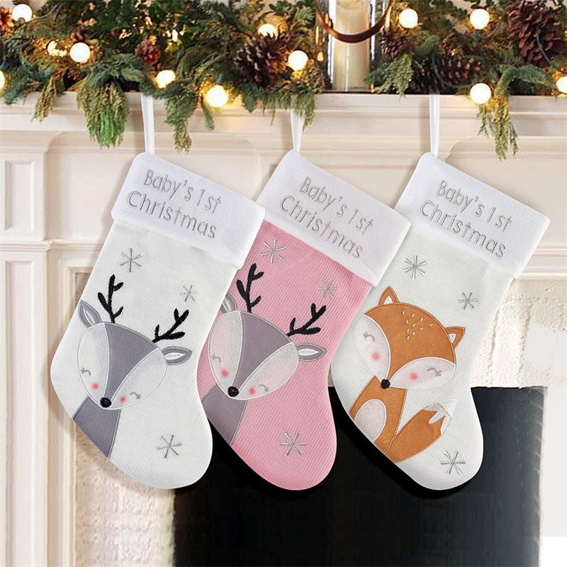 Fox Christmas stocking gift bag - MRSLM