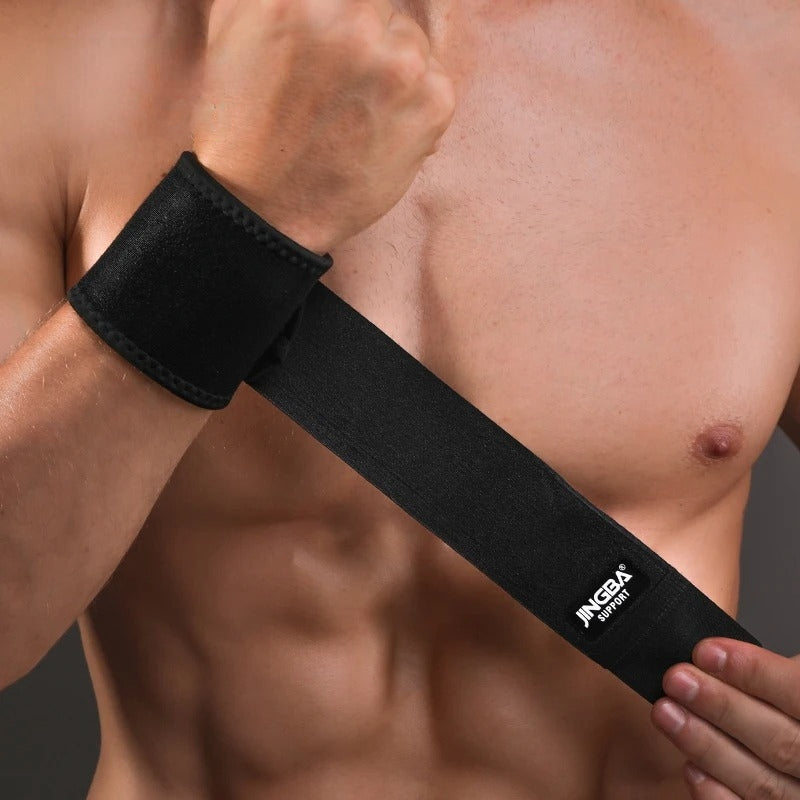 adjustable weightlifting wristband, view 4 - MRSLM