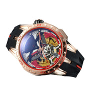 men's hollow silicone watch, view 8 - MRSLM