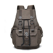 retro canvas large capacity backpack, view 4 - MRSLM