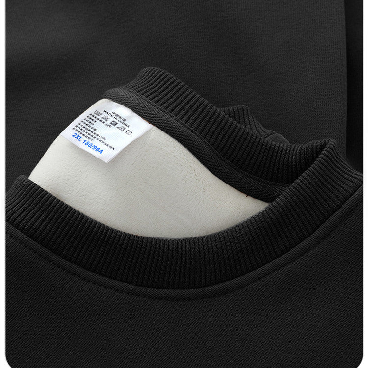 loose thick round neck sweatshirt, view 9 - MRSLM