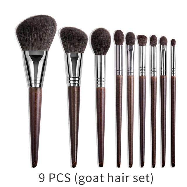 natural makeup brushes set, view 9 - MRSLM