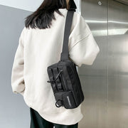 nylon crossbody shoulder bag, view 3 - MRSLM