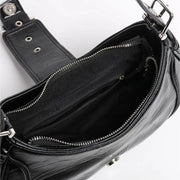 half moon shoulder hobo bag, view 9 - MRSLM