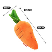 carrot plush chew toy for dogs, view 2 - MRSLM