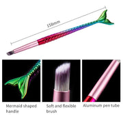 gradient mermaid handle nail art brush set, view 9 - MRSLM