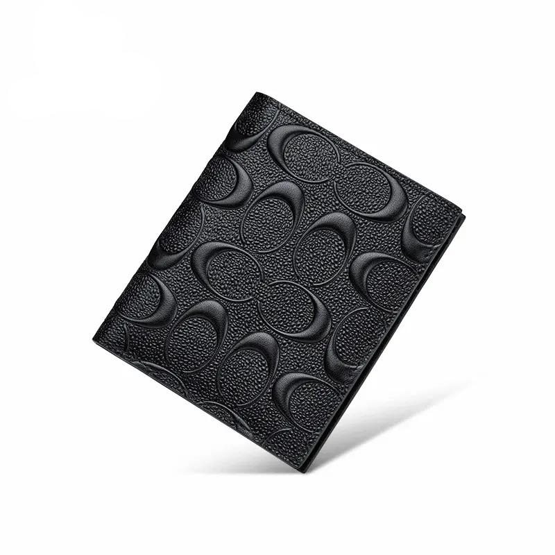men's genuine leather RFID bifold wallet, view 5 - MRSLM