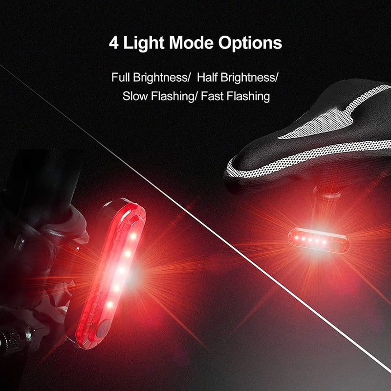 rechargeable LED bike tail light, view 5 - MRSLM