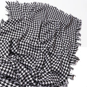 women's plaid wool shawl, view 6 - MRSLM