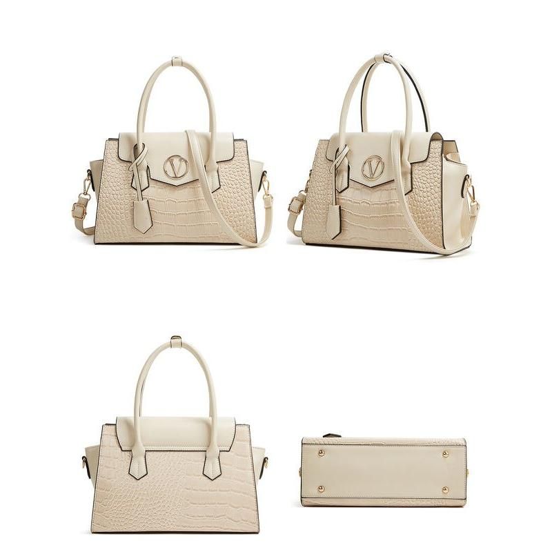 alligator pattern tote and crossbody bag set, view 5 - MRSLM