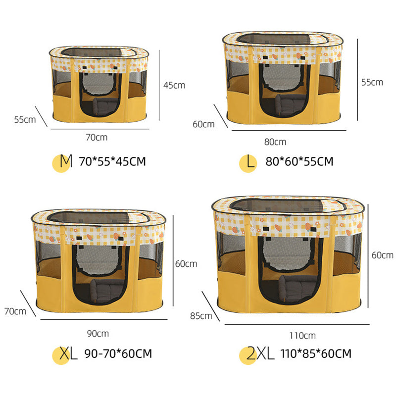 foldable large cat maternity tent, view 9 - MRSLM