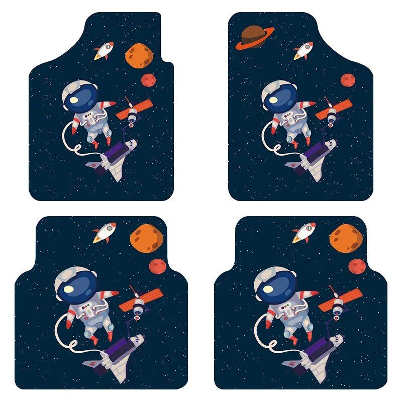 cartoon pattern car floor mats, view 2 - MRSLM