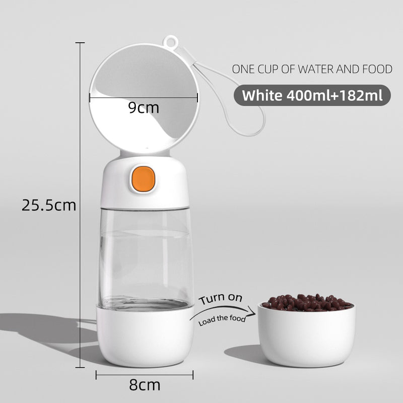 portable pet travel bottle, view 3 - MRSLM