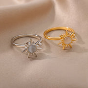 Adjustable opal sun ring, view 4 - MRSLM