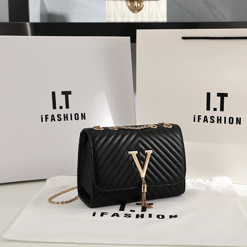 embroidered crossbody bag with sequined tassel, view 4 - MRSLM