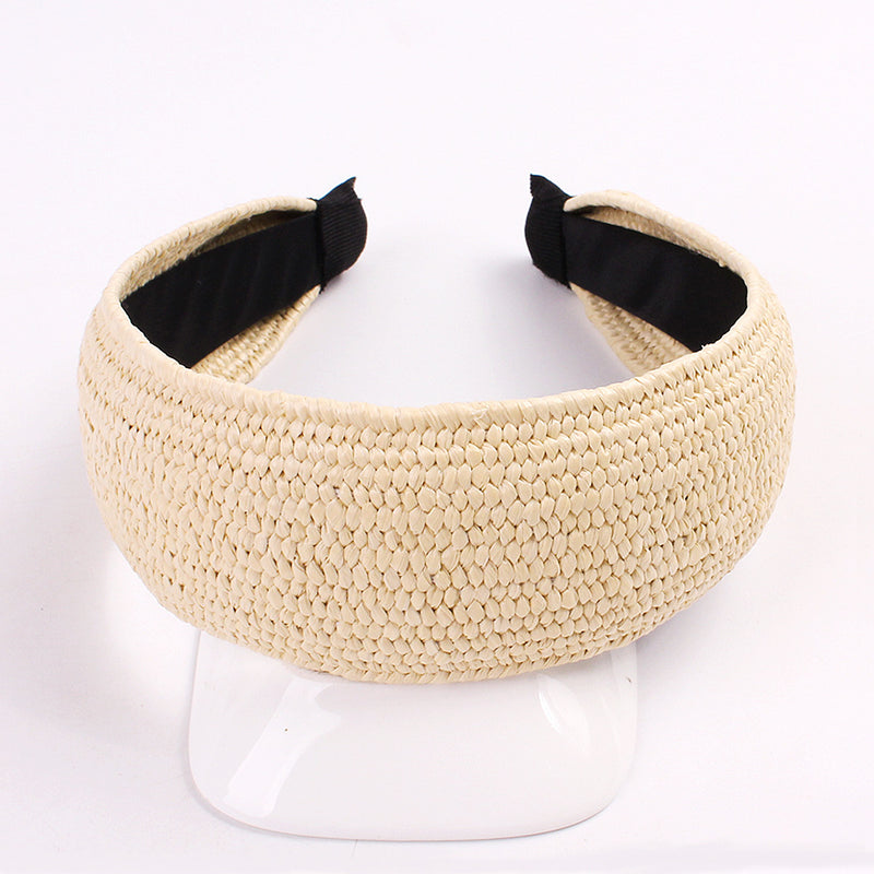 solid color knotted headband, view 3 - MRSLM