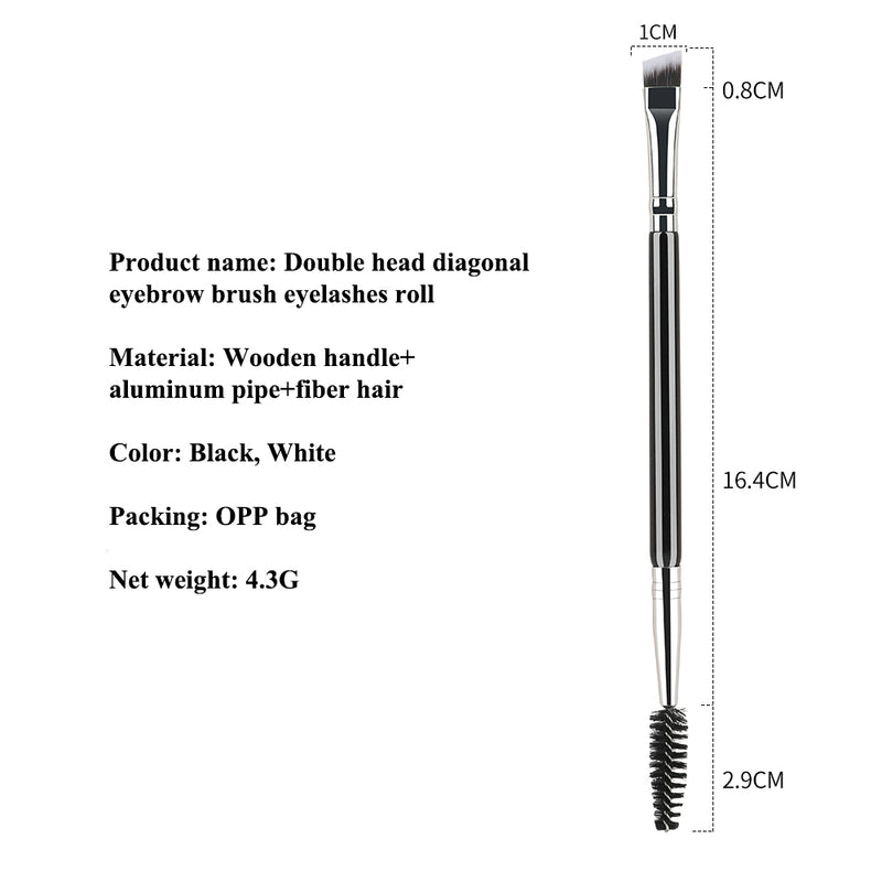 dual-ended eyebrow brush and eyelash comb, view 6 - MRSLM