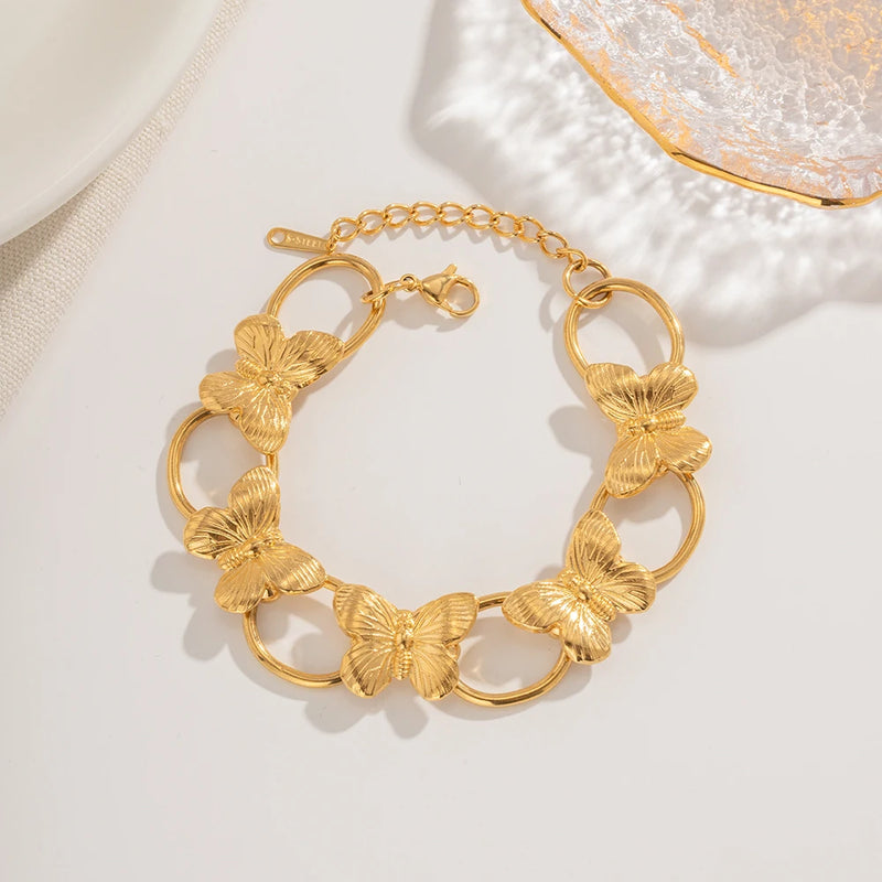 butterfly chain bracelet - MRSLM