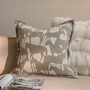 nordic geometric jacquard cushion cover, view 4 - MRSLM