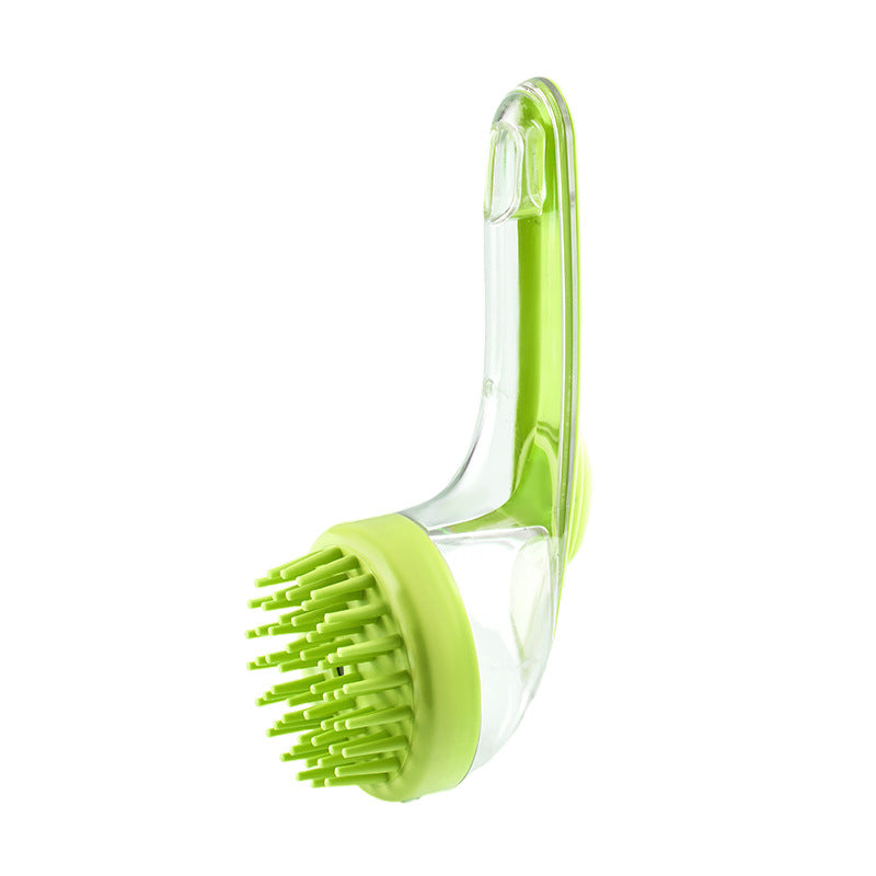 silicone dog bath brush, view 2 - MRSLM