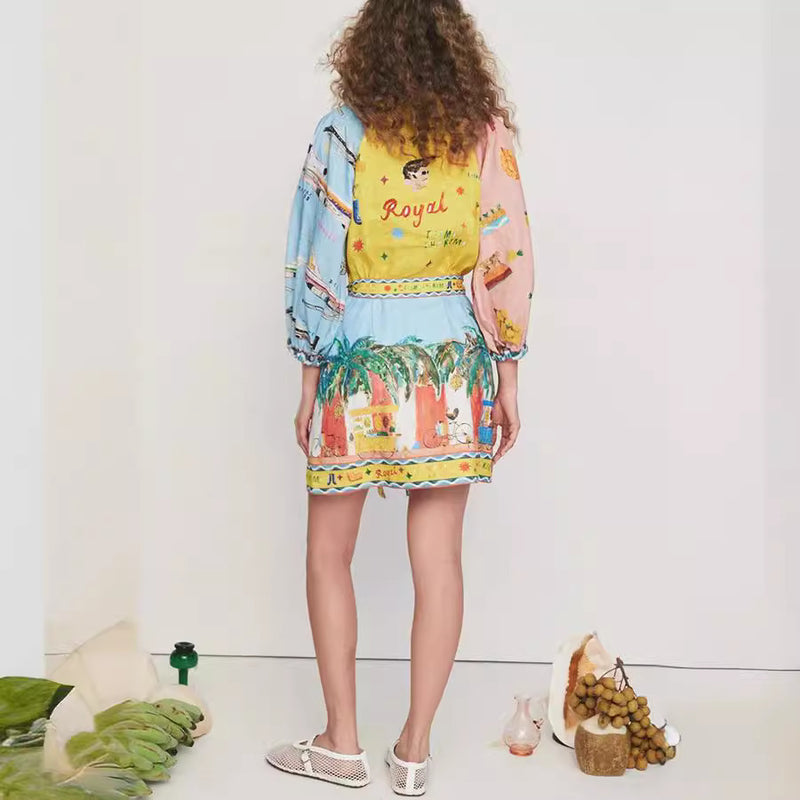 casual loose A-line dress, view 5 - MRSLM