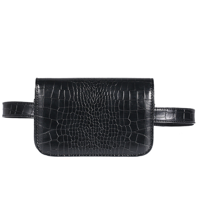 casual pu leather waist bag, view 6 - MRSLM