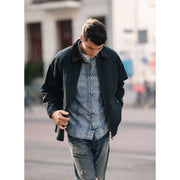 men's oversized cotton cargo jacket, view 8 - MRSLM