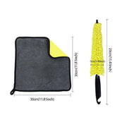 car detailing brush and microfiber towel set, view 8 - MRSLM
