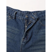 high-waist patchwork wide-leg jeans, view 5 - MRSLM