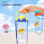 leakproof kids water bottle with straw, view 6 - MRSLM