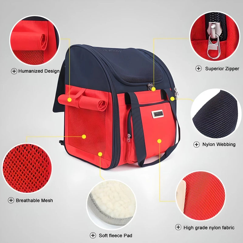 multi-function pet backpack carrier, view 10 - MRSLM