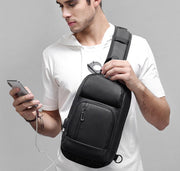 men's casual shoulder bag, view 3 - MRSLM