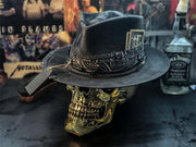 handmade skull plush cowboy hat, view 4 - MRSLM