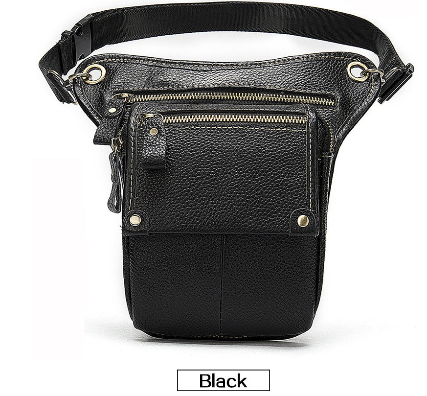 Vintage leather crossbody bag