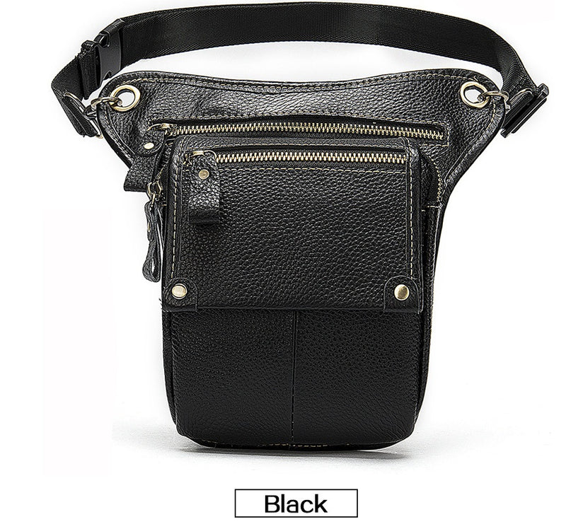 vintage leather crossbody bag, view 4 - MRSLM