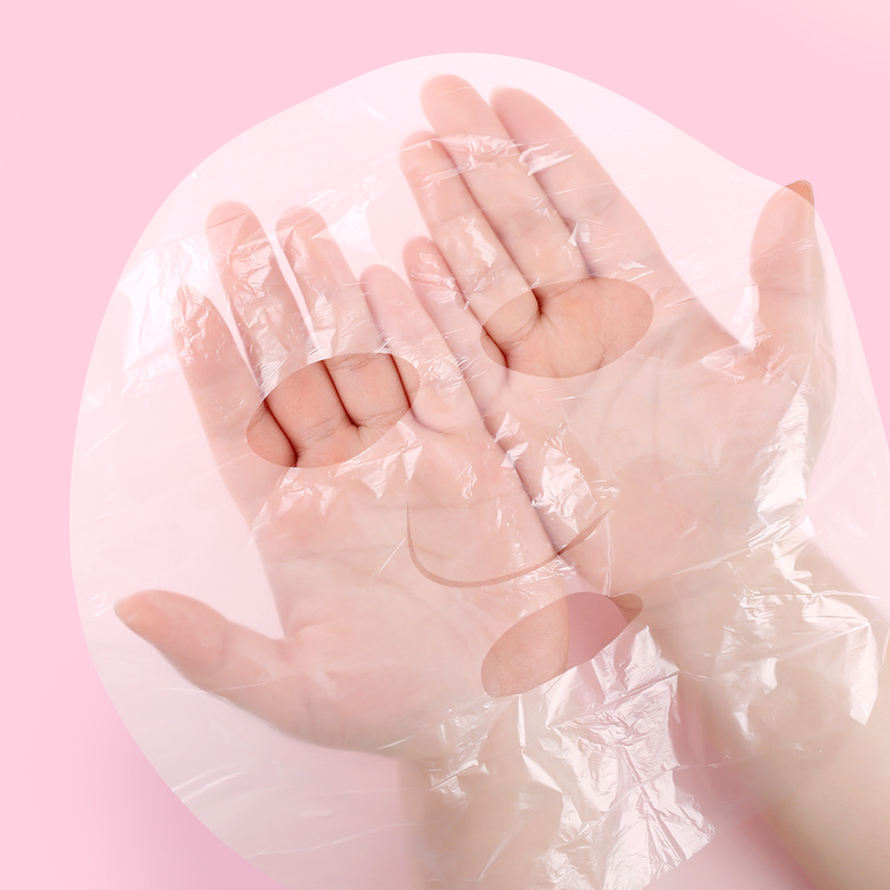 disposable plastic film facial masks, view 4 - MRSLM