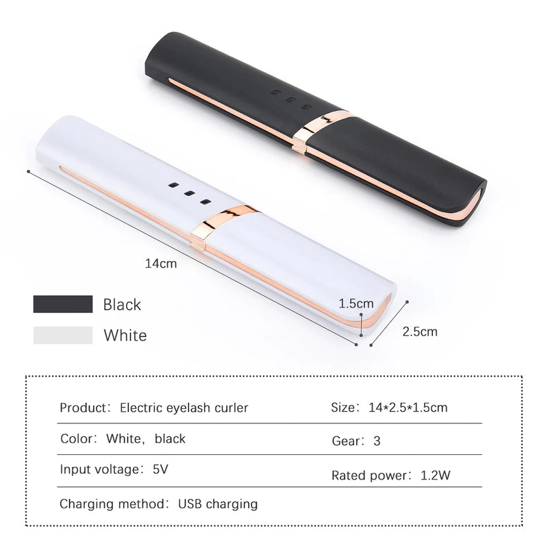 usb rechargeable heated eyelash curler, view 15 - MRSLM