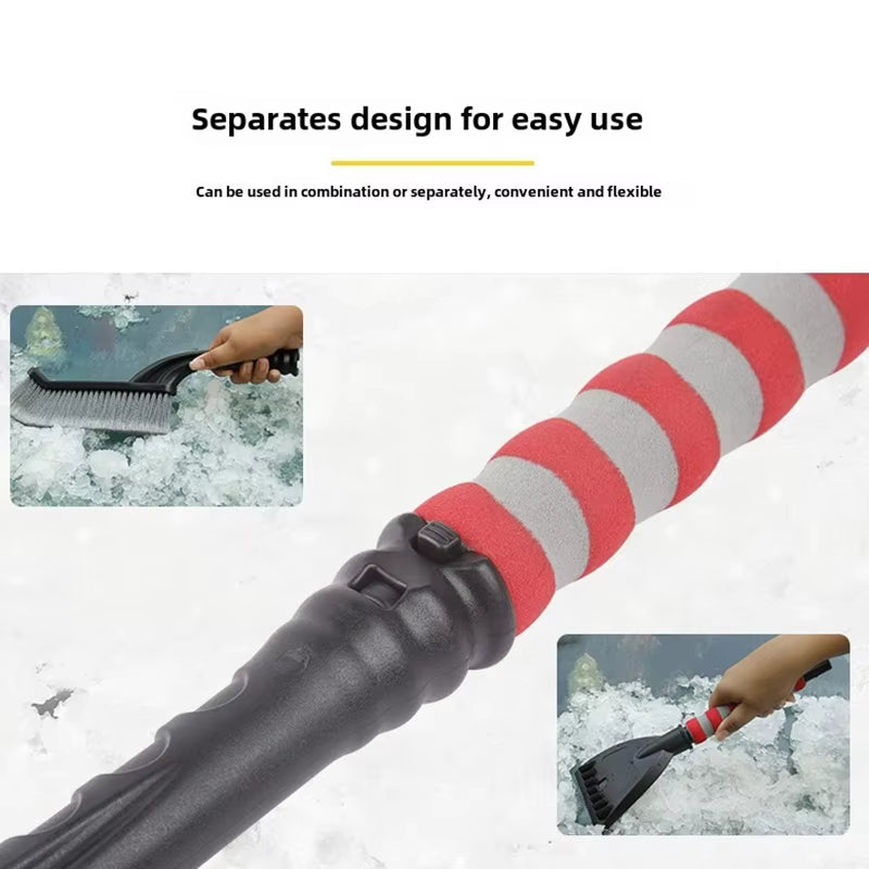 2-in-1 car snow brush and ice scraper, view 5 - MRSLM