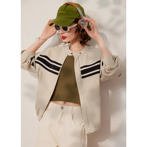 Women's striped jacket, view 2 - MRSLM