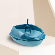 colorful diamond small cat litter box, view 3 - MRSLM