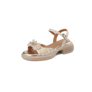 Leather chunky heel sandals, view 14 - MRSLM