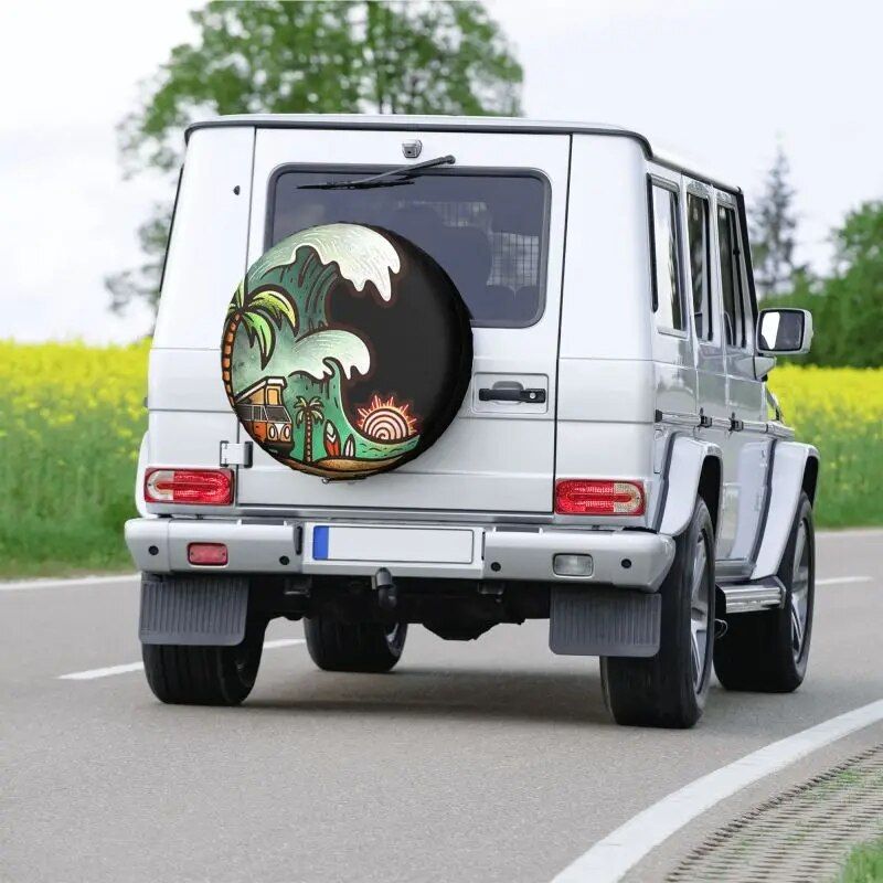Surf-inspired spare wheel cover, view 4 - MRSLM