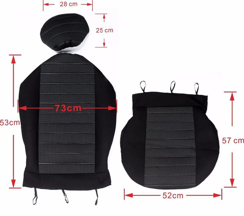 universal front car seat covers, view 6 - MRSLM
