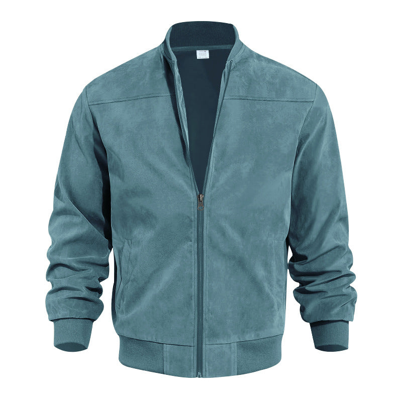 stylish vintage slim men's jacket, view 5 - MRSLM