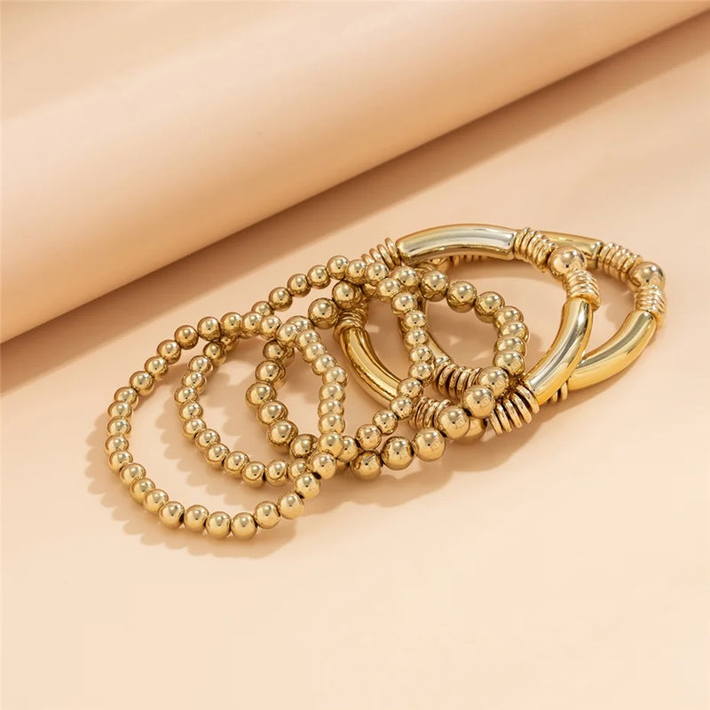chunky beaded punk bracelet, view 8 - MRSLM